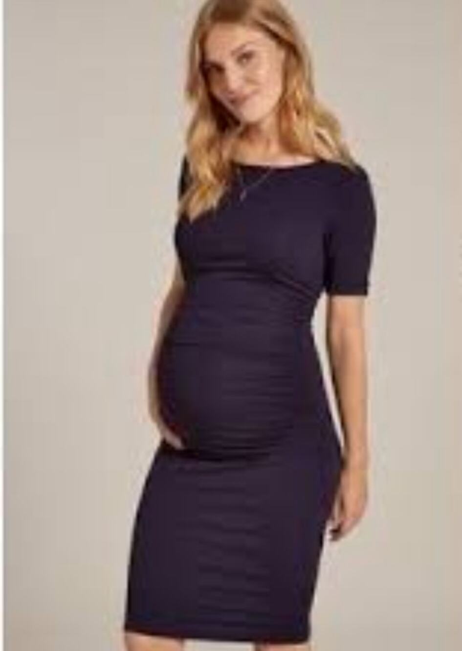ISABELLA OLIVER T Shirt Maternity Dress in Eggplant Size 1